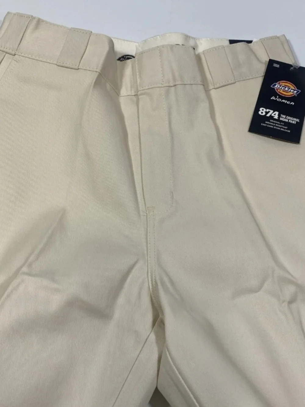 Dickies 874 Straight-Leg Chinos in Cream Size 26 Womens Tan - Picture 5 of 6